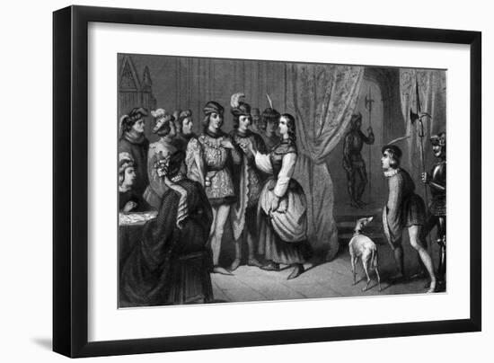 Joan of Arc and Dauphin-null-Framed Art Print