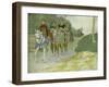 Joan of Arc and her entourage travelling to Chinon-Louis Maurice Boutet De Monvel-Framed Giclee Print