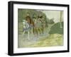 Joan of Arc and her entourage travelling to Chinon-Louis Maurice Boutet De Monvel-Framed Giclee Print