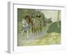 Joan of Arc and her entourage travelling to Chinon-Louis Maurice Boutet De Monvel-Framed Giclee Print