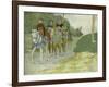 Joan of Arc and her entourage travelling to Chinon-Louis Maurice Boutet De Monvel-Framed Giclee Print