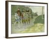 Joan of Arc and her entourage travelling to Chinon-Louis Maurice Boutet De Monvel-Framed Giclee Print