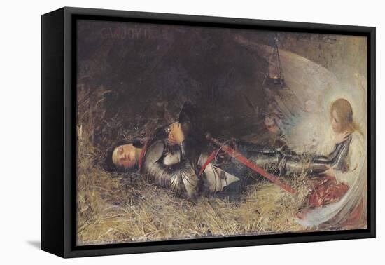 Joan of Arc Asleep, 1895-George William Joy-Framed Stretched Canvas