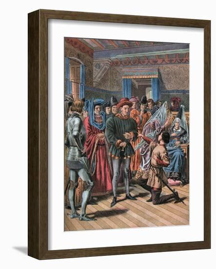 Joan of Arc at Chinon on February 23th 1429-Frederic Lix-Framed Giclee Print