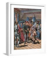 Joan of Arc at Chinon on February 23th 1429-Frederic Lix-Framed Giclee Print