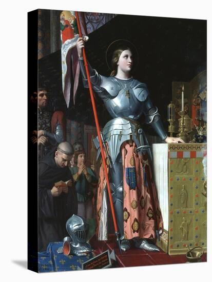 Joan of Arc at the Coronation of Charles VII in the Cathedral at Reims, 1429-Jean-Auguste-Dominique Ingres-Stretched Canvas