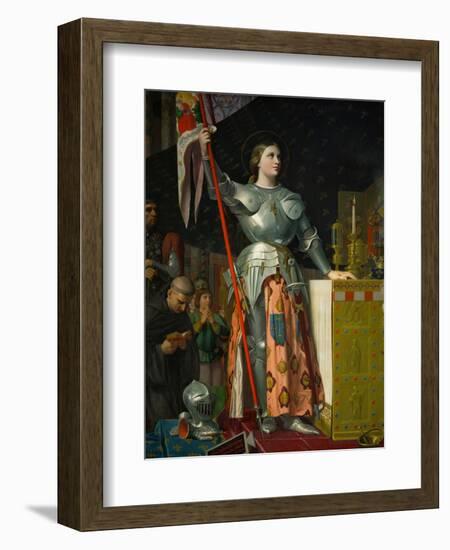 Joan of Arc at the Coronation of King Charles VII at Reims Cathedral, July 1429-Jean-Auguste-Dominique Ingres-Framed Giclee Print