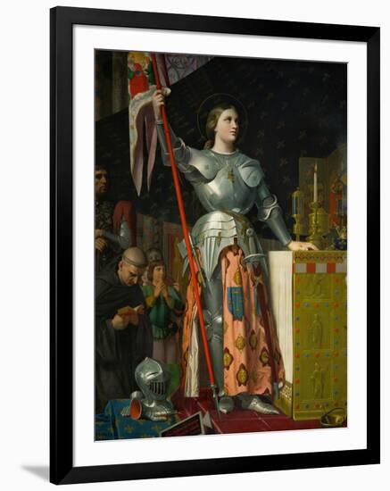 Joan of Arc at the Coronation of King Charles VII at Reims Cathedral, July 1429-Jean-Auguste-Dominique Ingres-Framed Giclee Print