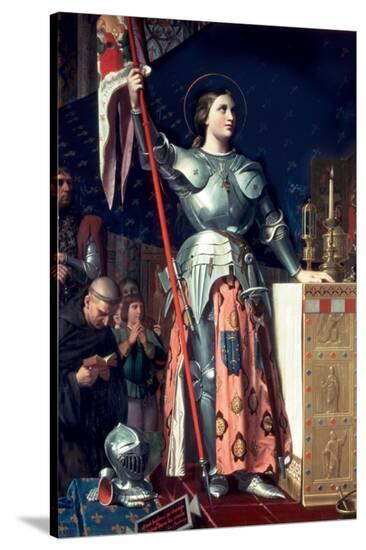 Joan of Arc at the Coronation of King Charles-Jean-Auguste-Dominique Ingres-Stretched Canvas