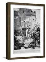 Joan of Arc at the Siege of Orleans-null-Framed Giclee Print