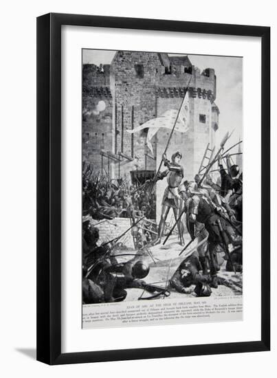 Joan of Arc at the Siege of Orleans-null-Framed Giclee Print