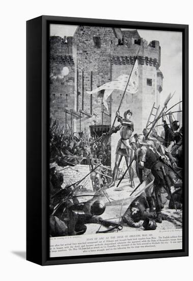 Joan of Arc at the Siege of Orleans-null-Framed Stretched Canvas