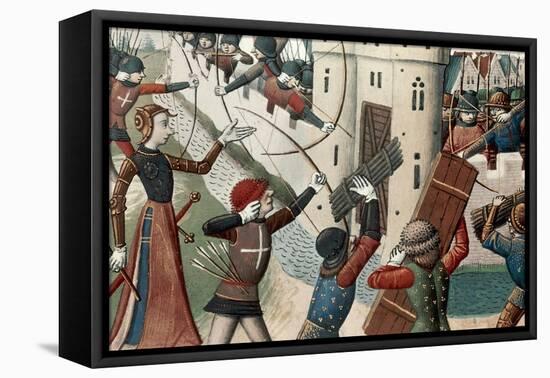 Joan of Arc at the Siege of Orleans-null-Framed Stretched Canvas