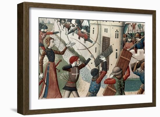 Joan of Arc at the Siege of Orleans-null-Framed Giclee Print