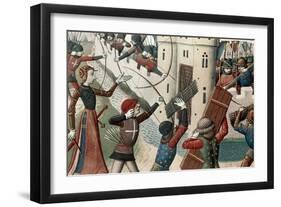 Joan of Arc at the Siege of Orleans-null-Framed Giclee Print