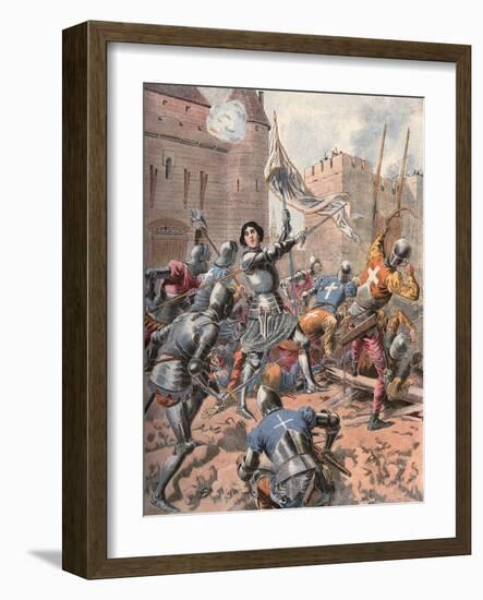 Joan of Arc at the Siege of Orleans-Frederic Lix-Framed Giclee Print