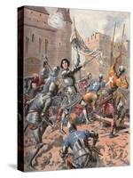 Joan of Arc at the Siege of Orleans-Frederic Lix-Stretched Canvas