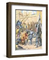 Joan of Arc at the Siege of Paris-Frederic Theodore Lix-Framed Giclee Print