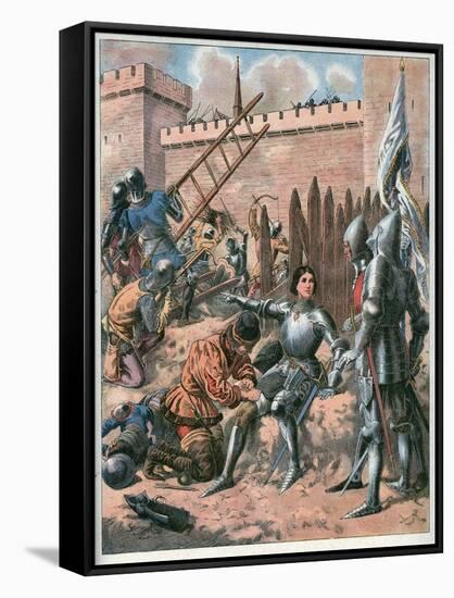 Joan of Arc at the Siege of Paris-Frederic Lix-Framed Stretched Canvas