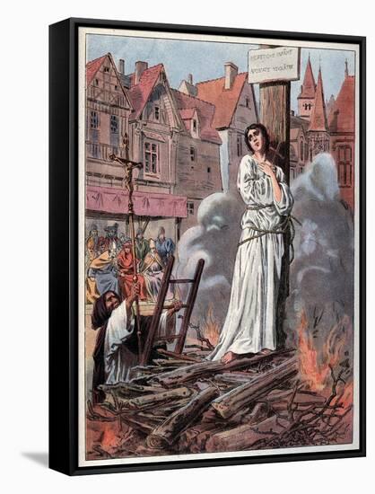 Joan of Arc at the Stake, 1430-Frederic Lix-Framed Stretched Canvas