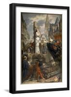 Joan of Arc at the Stake in Rouen-null-Framed Giclee Print