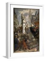 Joan of Arc at the Stake in Rouen-null-Framed Giclee Print