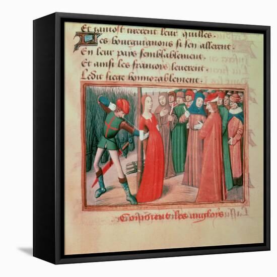 Joan of Arc at the Stake, Martial of Paris-null-Framed Stretched Canvas