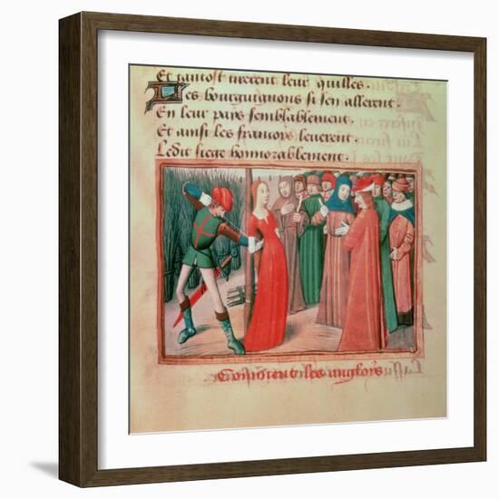 Joan of Arc at the Stake, Martial of Paris-null-Framed Giclee Print