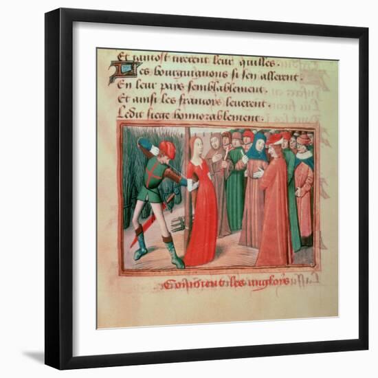 Joan of Arc at the Stake, Martial of Paris-null-Framed Giclee Print