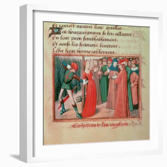 Joan of Arc at the Stake, Martial of Paris-null-Framed Giclee Print