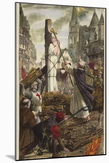 Joan of Arc at the Stake-null-Mounted Giclee Print