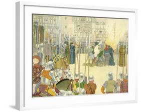 Joan of Arc being burnt at the stake, 30 May 1431-Louis Maurice Boutet De Monvel-Framed Giclee Print