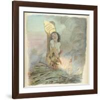 Joan of Arc Burned at the Stake in Rouen on 30 May 1431-A. Willette-Framed Photographic Print