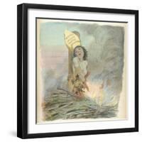 Joan of Arc Burned at the Stake in Rouen on 30 May 1431-A. Willette-Framed Photographic Print