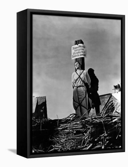 Joan of Arc by Victor Fleming with Ingrid Bergman, 1948 (Death of Joan of Arc on the Stake)-null-Framed Stretched Canvas