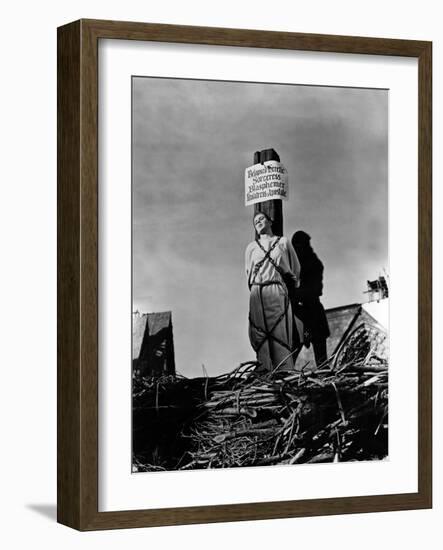 Joan of Arc by Victor Fleming with Ingrid Bergman, 1948 (Death of Joan of Arc on the Stake)-null-Framed Photo