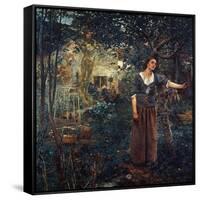 Joan Of Arc (C1412-1431)-Jules Bastien-Lepage-Framed Stretched Canvas