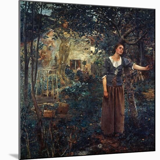 Joan Of Arc (C1412-1431)-Jules Bastien-Lepage-Mounted Giclee Print