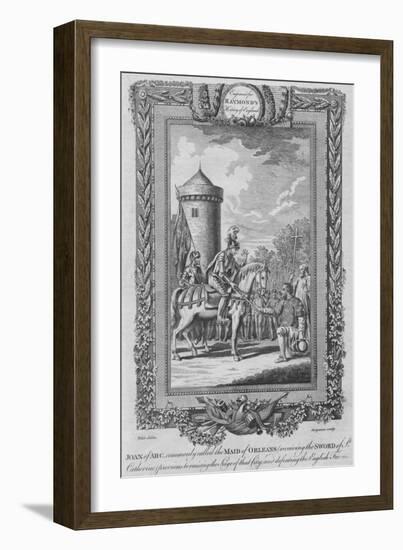 'Joan of Arc commonly called the Maid of Orleans (receiving the Sword of St. Catherine)', c1787-Unknown-Framed Giclee Print