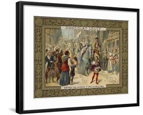 Joan of Arc Entering Orleans, 1429-null-Framed Giclee Print