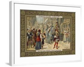 Joan of Arc Entering Orleans, 1429-null-Framed Giclee Print