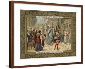 Joan of Arc Entering Orleans, 1429-null-Framed Giclee Print