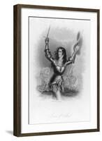 Joan of Arc French Heroine in Armour on the Battlefield-Jc Buttre-Framed Art Print