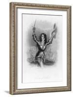 Joan of Arc French Heroine in Armour on the Battlefield-Jc Buttre-Framed Art Print