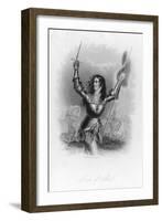 Joan of Arc French Heroine in Armour on the Battlefield-Jc Buttre-Framed Art Print