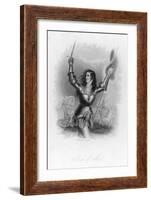 Joan of Arc French Heroine in Armour on the Battlefield-Jc Buttre-Framed Art Print