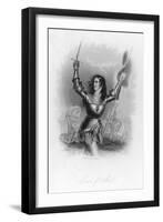 Joan of Arc French Heroine in Armour on the Battlefield-Jc Buttre-Framed Art Print