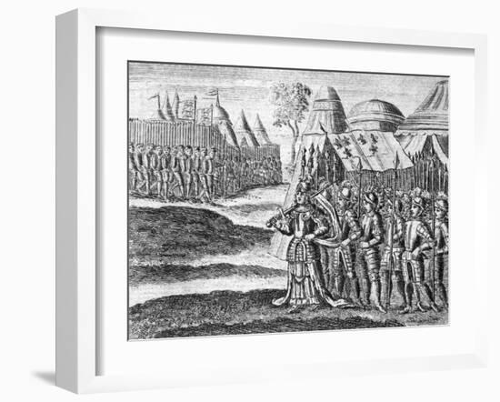 Joan of Arc Heads Army-null-Framed Art Print