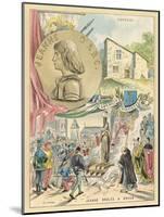 Joan of Arc, Her Supposed Home at Domremy and Her Supposed Death-Melville Gilbert-Mounted Art Print