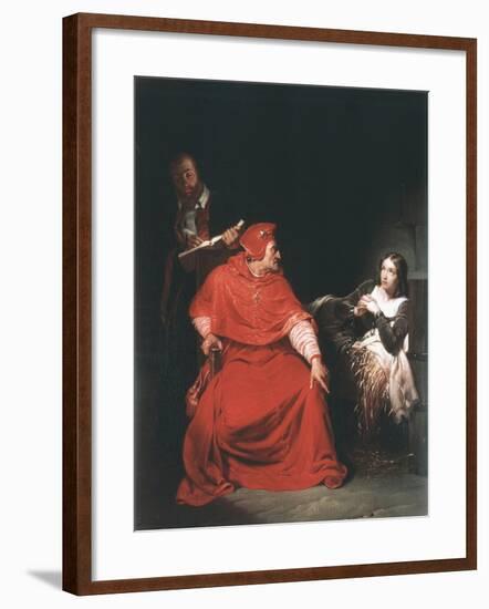 Joan of Arc in Prison, 1825-Paul Delaroche-Framed Giclee Print